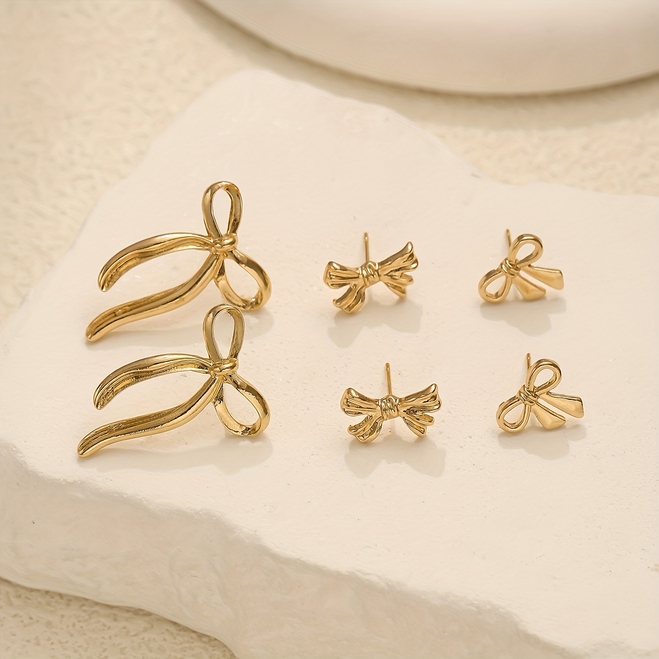 6pcs Bow Dangle Earrings Set - Versatile Jewelry for Daily Wear & Events